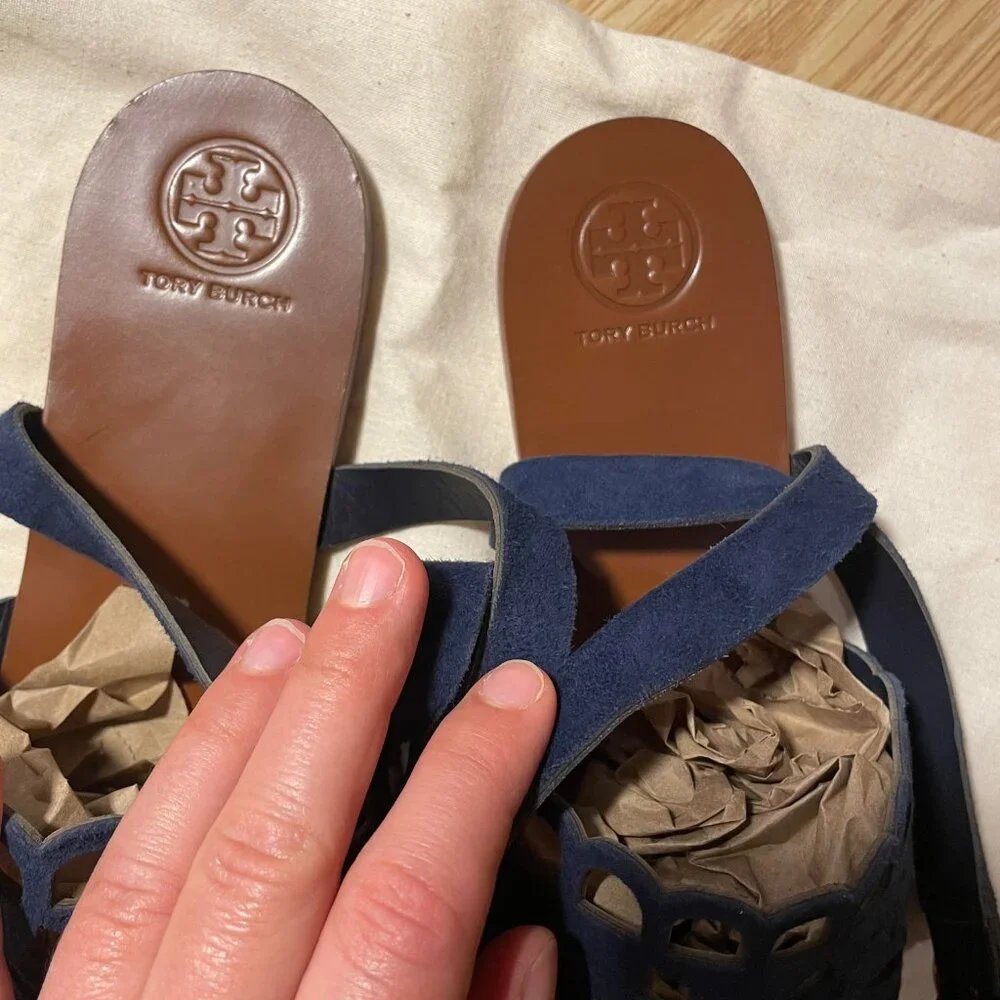 NWOT Tory Burch May Flat Sandals size 9.5
